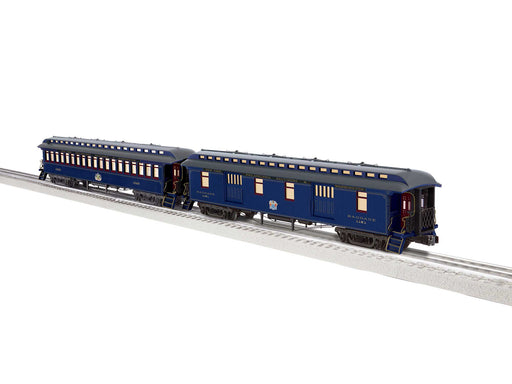 Lionel 2427550 O Scale B&O Royal Blue Wood Passenger Car (2-Pack A)