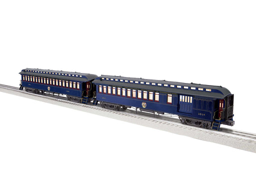 Lionel 2427560 O Scale B&O Royal Blue Wood Passenger Car (2-Pack B)