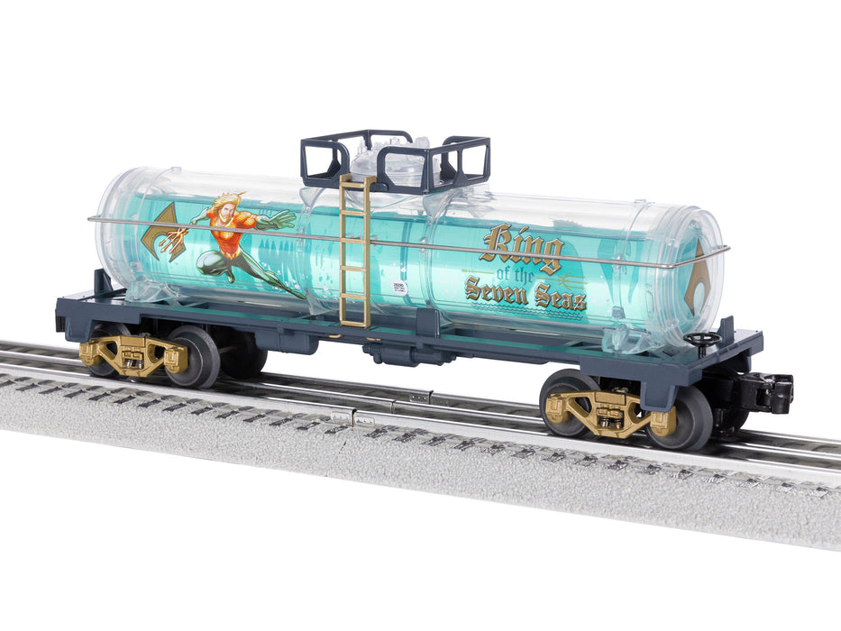 Lionel 2428280 O Gauge Justice League Aquaman Seven Seas Tank Car