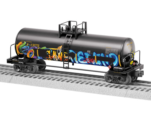 Lionel 2428380 O Gauge Unibody Tank Car with Graffiti UTLX