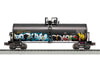 Lionel 2428380 O Gauge Unibody Tank Car with Graffiti UTLX