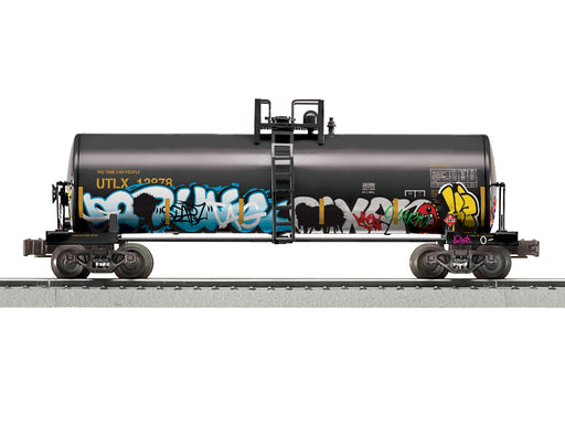 Lionel 2428380 O Gauge Unibody Tank Car with Graffiti UTLX