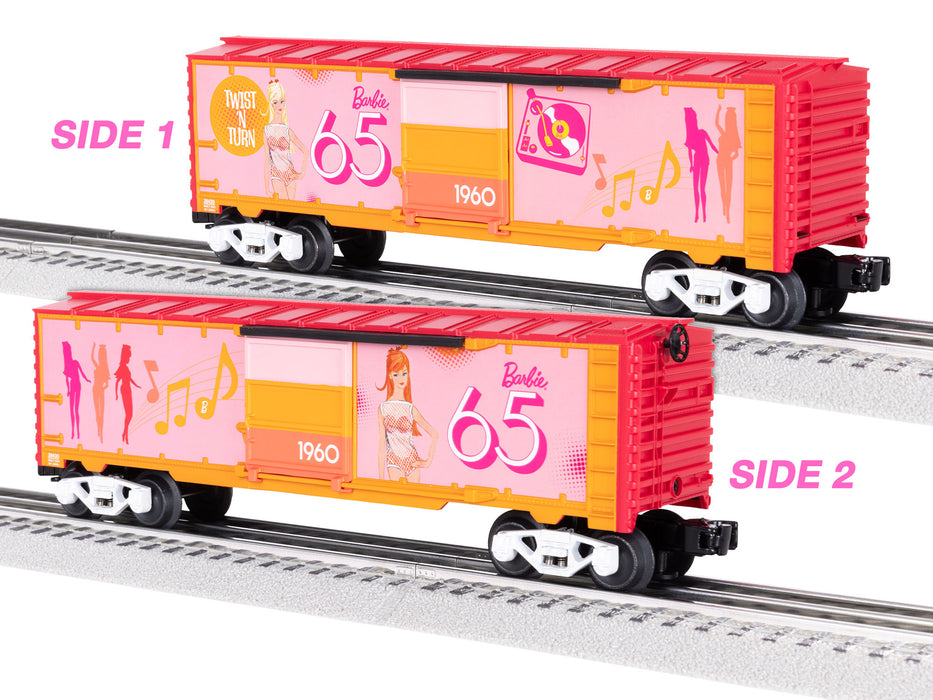 Lionel 2428430 O Gauge Boxcar Barbie 65th Anniversary 1960s