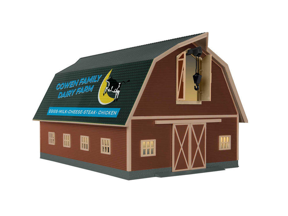 Lionel 2429120 O Gauge Farm Animal Sounds Barn (Plug - Expand - Play)