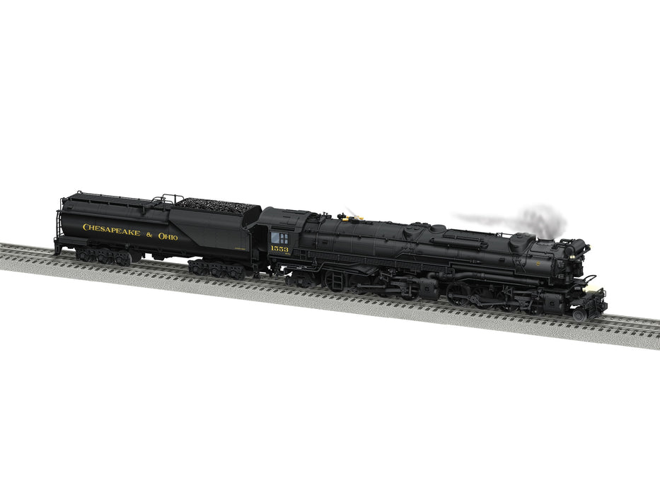 Lionel 2431560 O Scale BTO LEGACY 2-8-8-2 H7 Steam Loco Chesapeake & Ohio C&O 1553