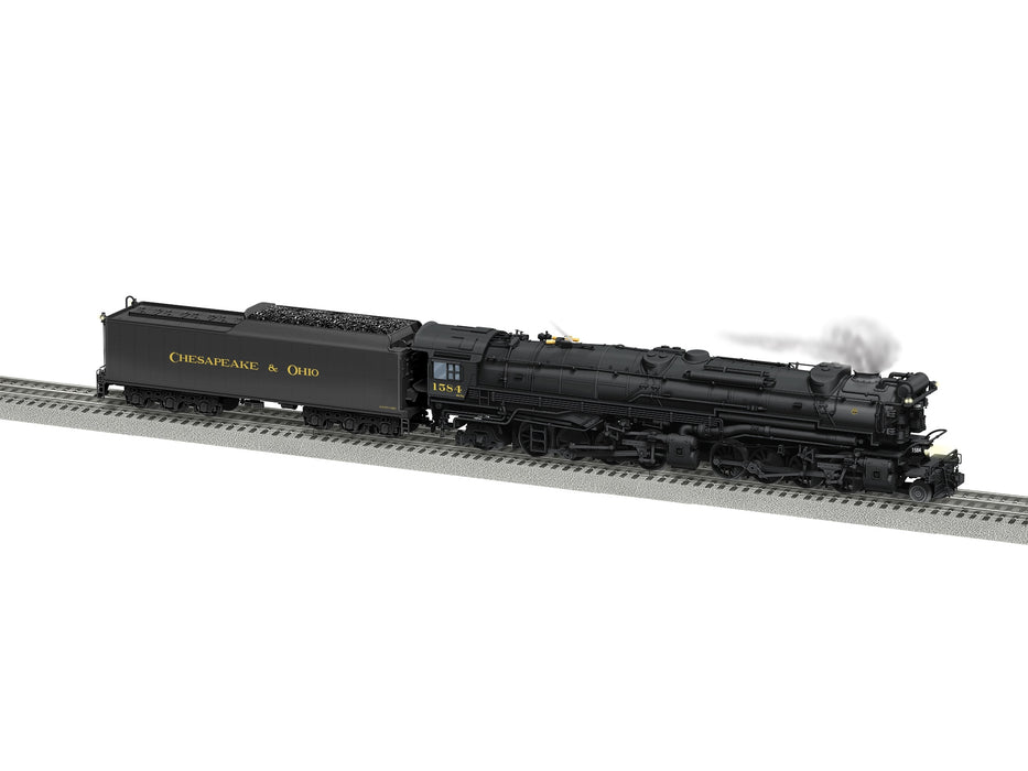 Lionel 2431580 O Scale BTO LEGACY 2-8-8-2 H7 Steam Loco Chesapeake & Ohio C&O 1584