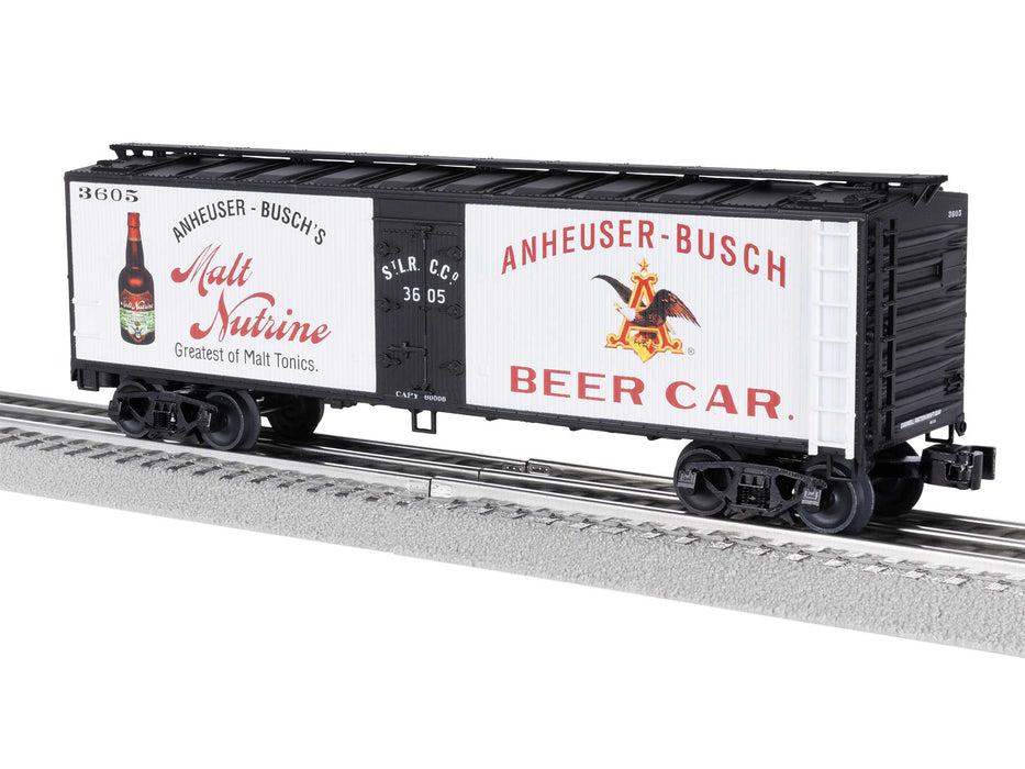 Lionel 2442202 O Gauge Woodside Reefer Budweiser 3605