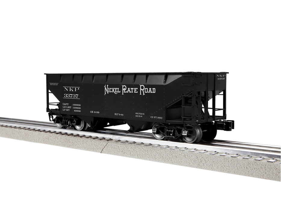 Lionel 2442329 O Gauge 2 Bay AAR Hopper Nickel Plate Road NKP 33737