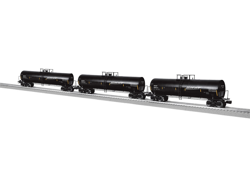 Lionel 2442350 O Gauge 50' Tank Car BNSF 3 Pack