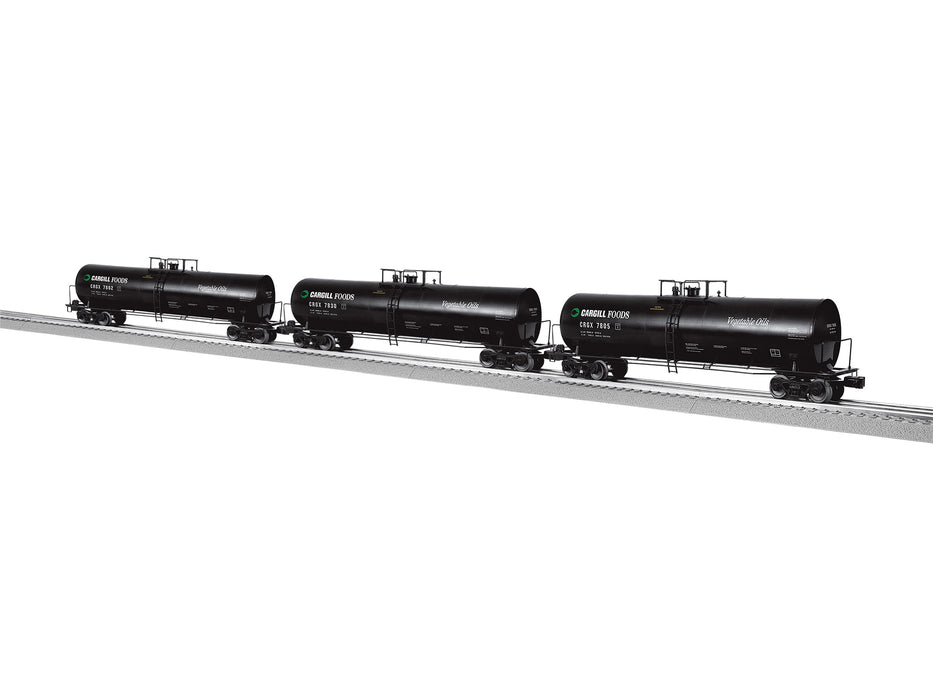 Lionel 2442360 O Gauge 50' Tank Car Cargill CRGX 3 Pack