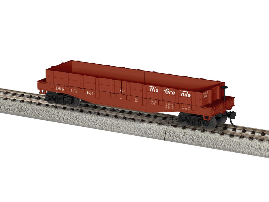 Lionel 2454270 HO Scale Woodside Gondola Rio Grande D&RGW