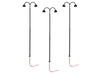 Lionel 2456010 HO Scale LED Double Arm Lamp – Black (3 Pack)