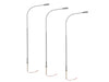 Lionel 2456103 HO Scale LED Single Highway Lamp – Gray (3 Pack)