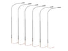 Lionel 2456106 HO Scale LED Single Highway Lamp – Gray (6 Pack)