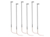 Lionel 2456116 HO Scale LED Short Arm Single Highway Lamp – Gray (6 Pack)