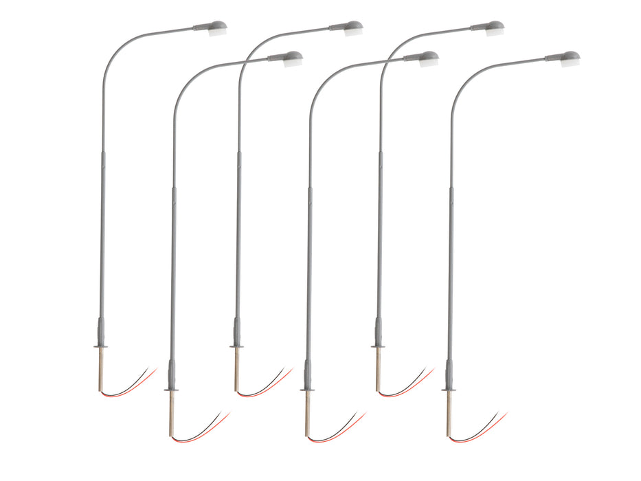 Lionel 2456126 HO Scale LED Single Lamp – Gray (6 Pack)