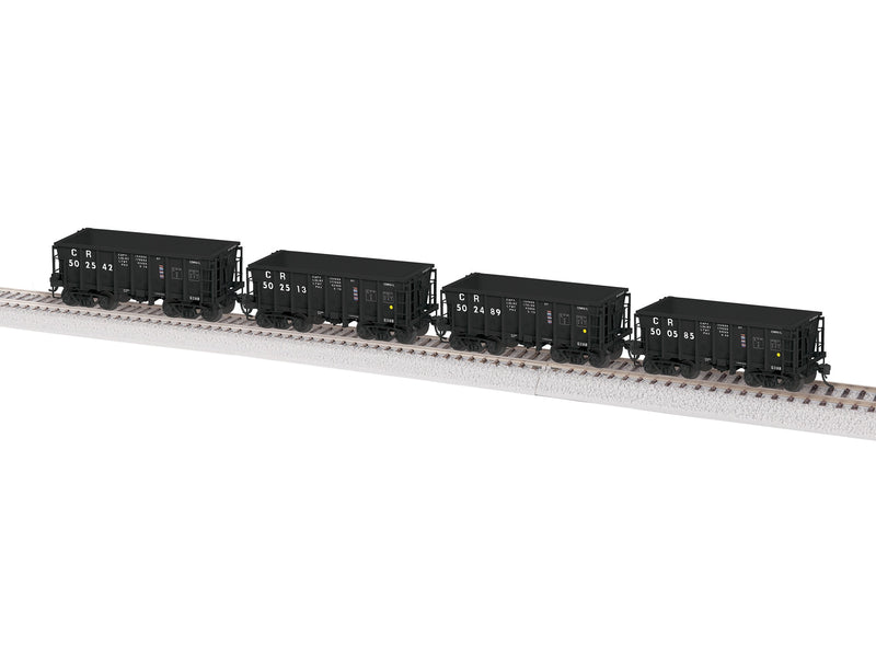 Lionel 2474142 HO Scale G38B Conrail 4 Pack #2 (Black Scheme)