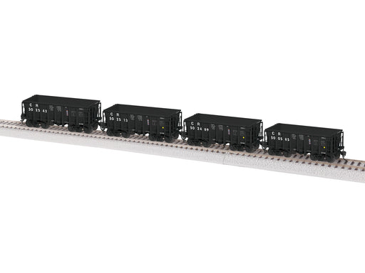 Lionel 2474142 HO Scale G38B Conrail 4 Pack #2 (Black Scheme)