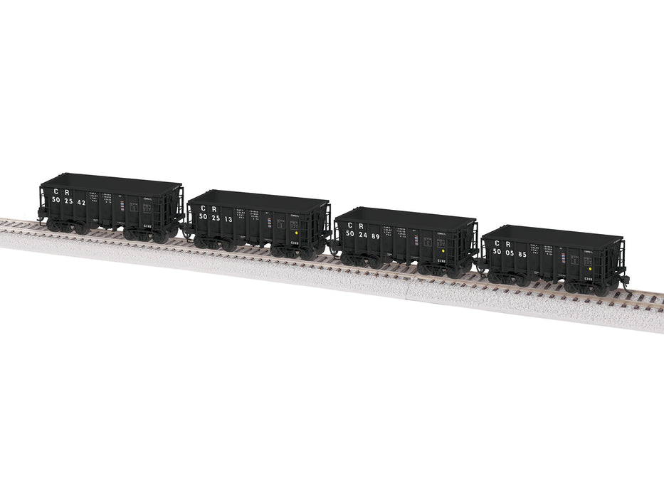 Lionel 2474142 HO Scale G38B Conrail 4 Pack #2 (Black Scheme)
