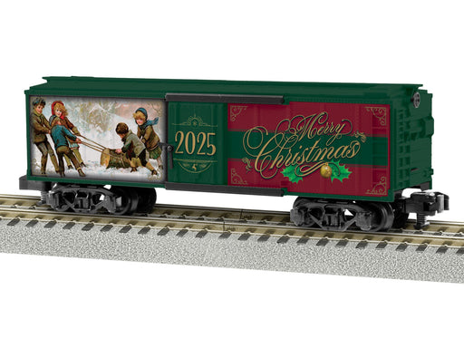 Lionel 2519010 S Gauge American Flyer 2025 Christmas Boxcar