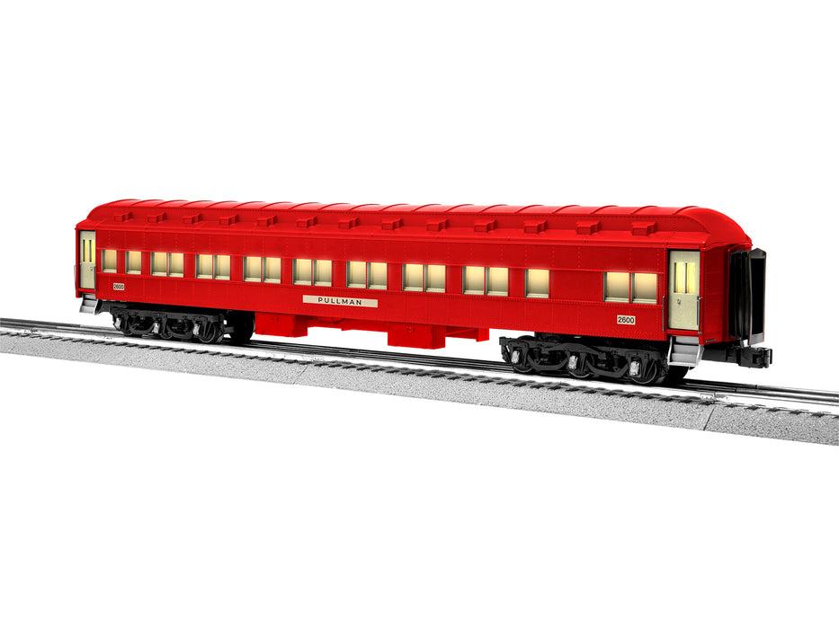 Lionel 2527650 O Gauge Red Pre-war Tin Plate Inspired Passenger Car 4 Pack