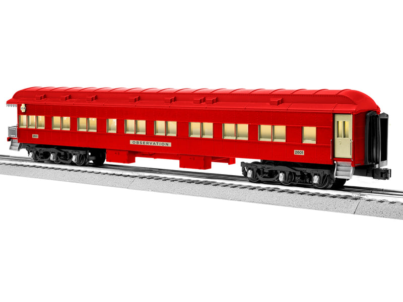 Lionel 2527650 O Gauge Red Pre-war Tin Plate Inspired Passenger Car 4 Pack
