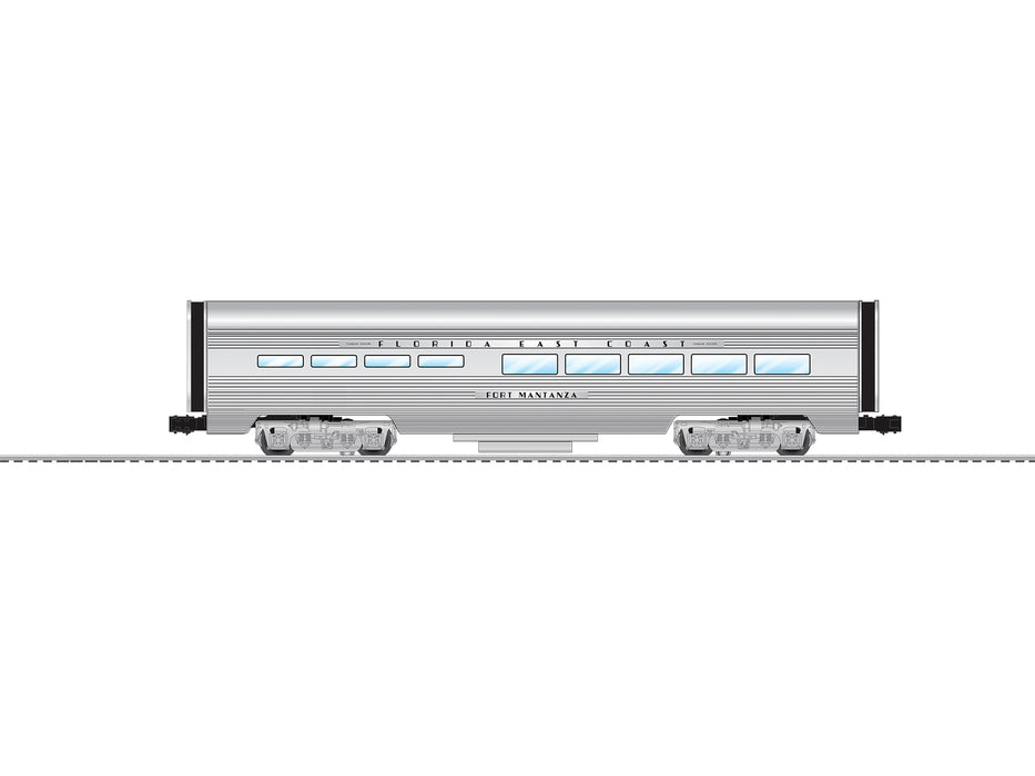 Lionel 2527710 O Gauge LEGACY StationSounds 15" Aluminum Diner Car Florida East Coast