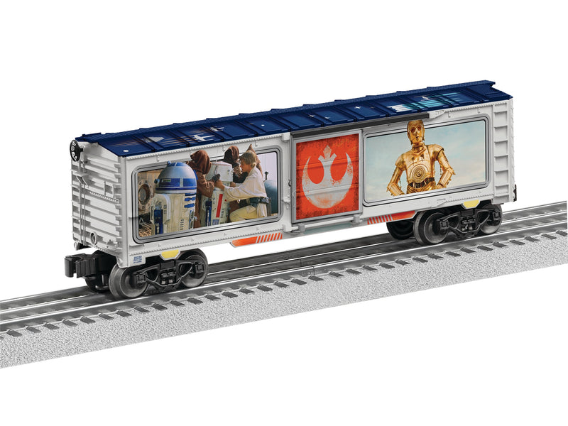 Lionel 2528230 O Gauge Star Wars Character Boxcar - R2D2 & C3PO