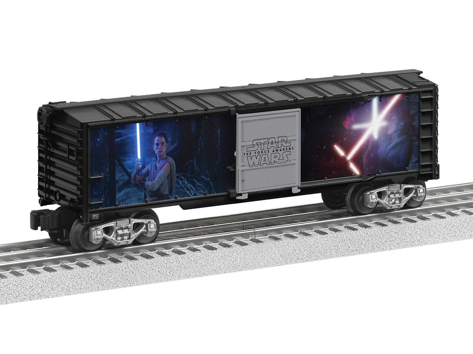 Lionel 2528270 O Gauge Star Wars Lightsaber Series Illuminated Boxcar (Kylo Ren v. Rey)