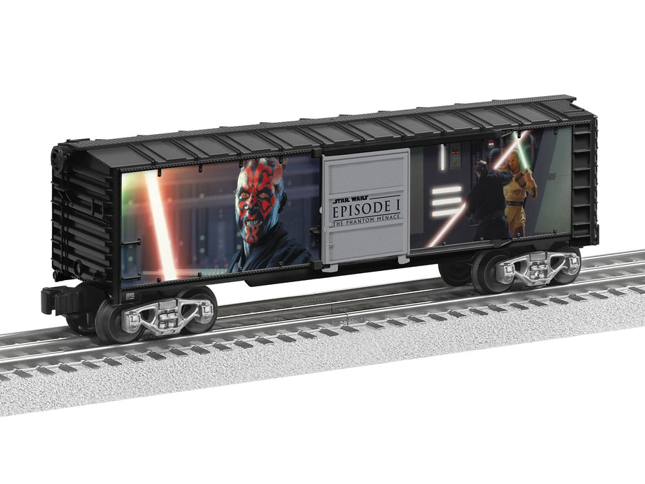 Lionel 2528280 O Gauge Star Wars Lightsaber Series Illuminated Boxcar (Darth Maul v. Qui-Gon Gin)