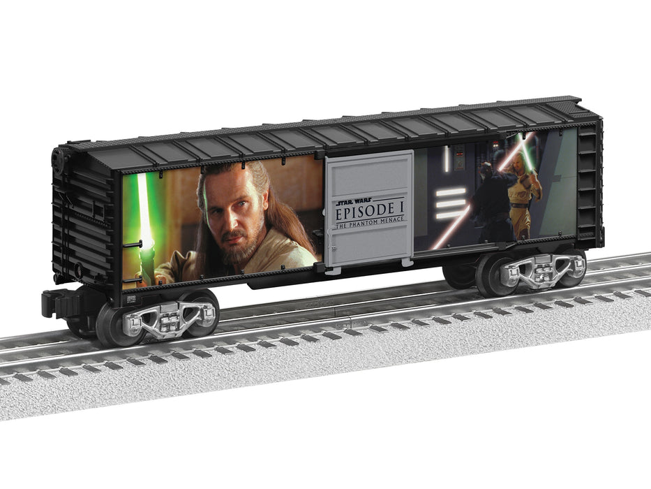 Lionel 2528280 O Gauge Star Wars Lightsaber Series Illuminated Boxcar (Darth Maul v. Qui-Gon Gin)