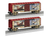 Lionel 2528410 O Gauge Thomas Kinkade Disney Mickey & Minnie Evening Sleigh Ride Boxcar