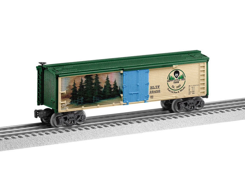Lionel 2528450 O Gauge Bob Ross Happy Tree Farm Reefer