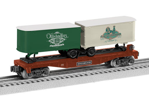 Lionel 2528560 O Gauge Harry Potter Hogsmeade Flatcar with Piggyback Trailers