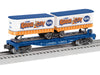 Lionel 2528660 O Gauge Lionel Lines Flatcar with Kiddie City Piggyback Trailers