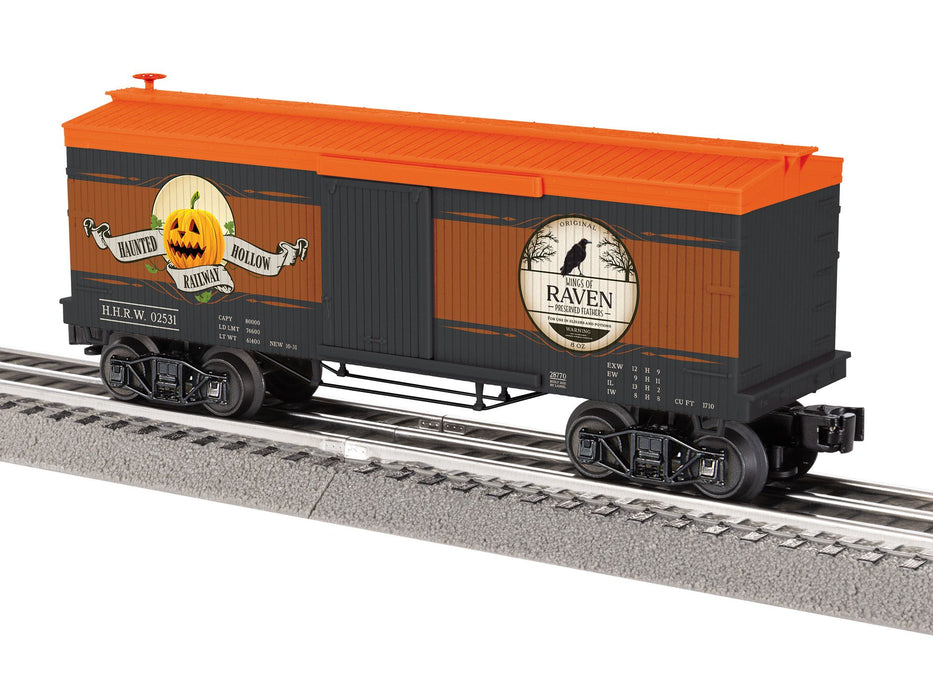 Lionel 2528770 O Gauge Haunted Hollow Wings Of Raven Boxcar 02531
