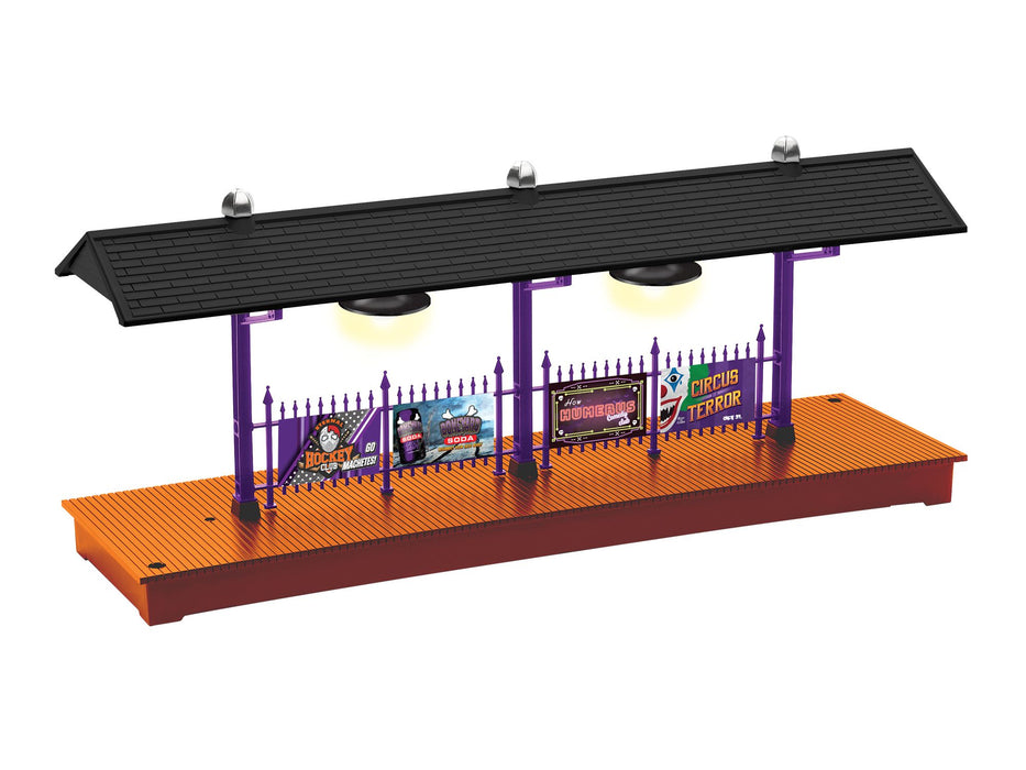 Lionel 2529100 O Gauge Halloween Lighted Station Platform (Plug-Expand-Play)