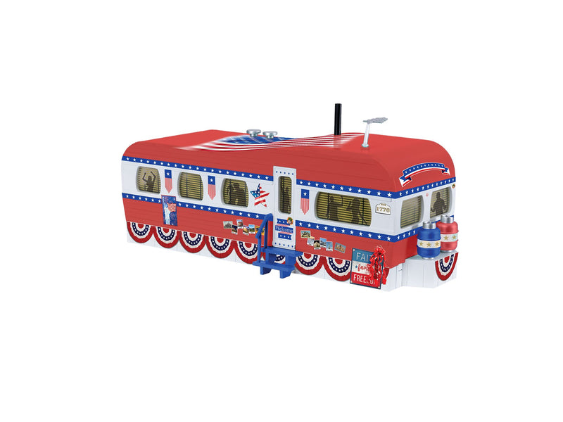 Lionel 2529220 O Gauge Patriotic Trailer Home (Plug-Expand-Play)