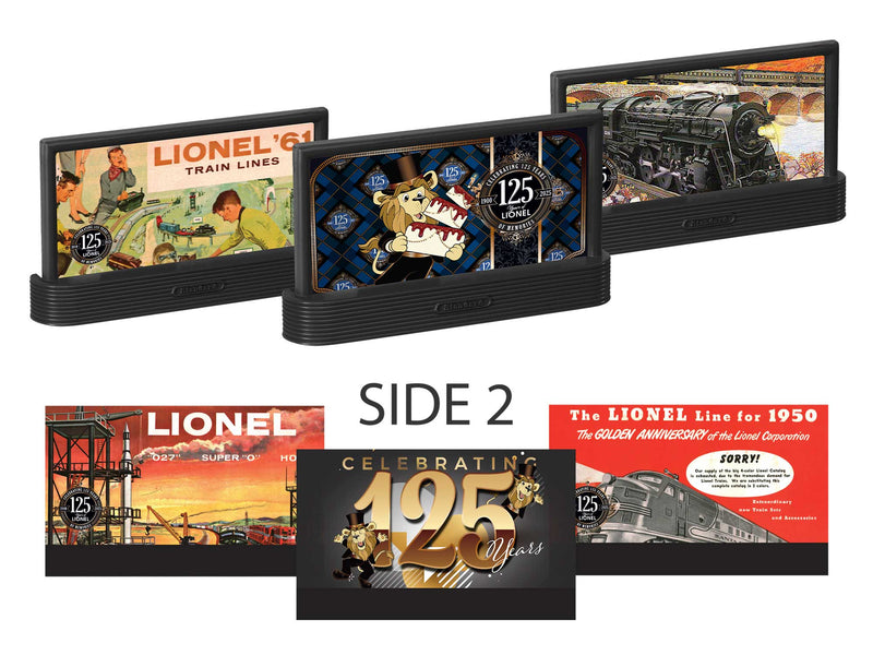 Lionel 2530050 O Gauge 125th Anniversary Billboard 3 Pack