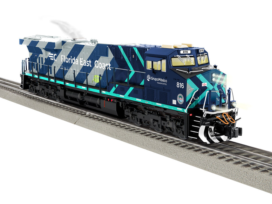 Lionel 2533640 O Gauge LEGACY GE ES44 Florida East Coast FEC 816 (Groupo Mexico Scheme BTO)