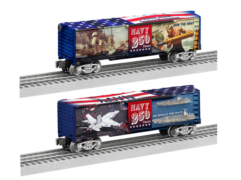 Lionel 2538160 O Gauge American History US NAVY 250th Anniversary Boxcar
