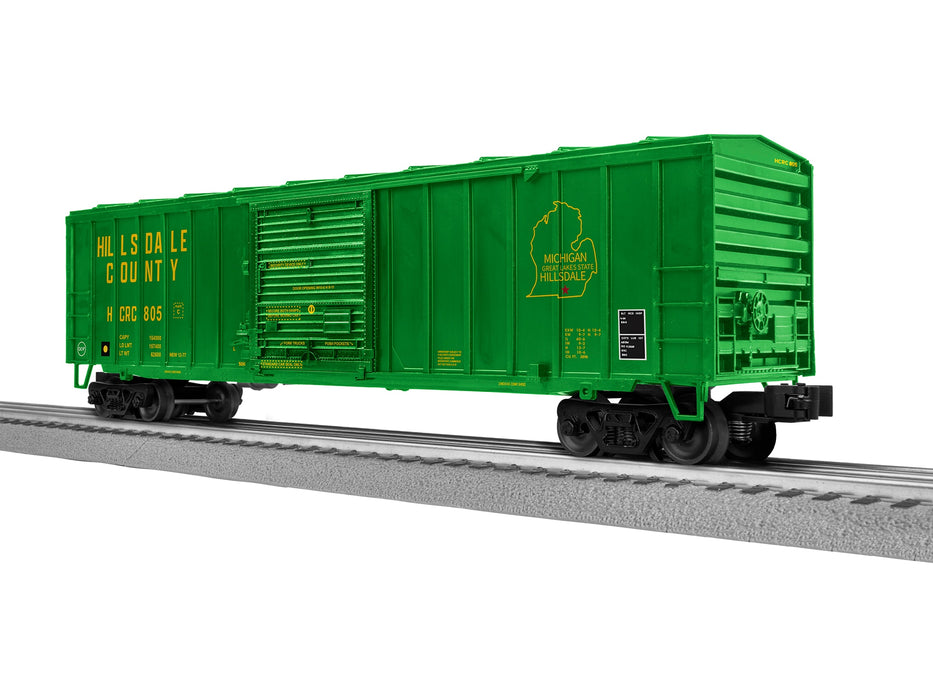 Lionel 2542310 O Scale LionScale ACF 50' Boxcar Hillsdale County HCRC 805