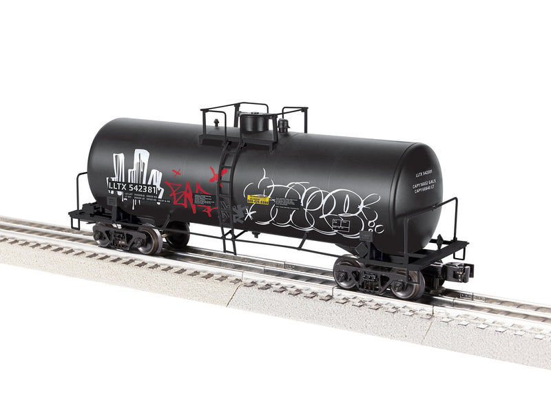 Lionel 2542381 O Scale LionScale 40' Tank Car with Graffiti LLTX 542381