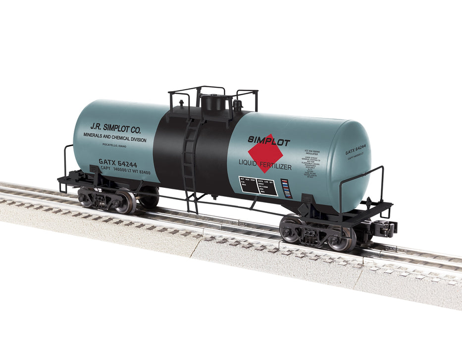 Lionel 2542401 O Scale LionScale 40' Tank Car JR Simplot GATX 64244