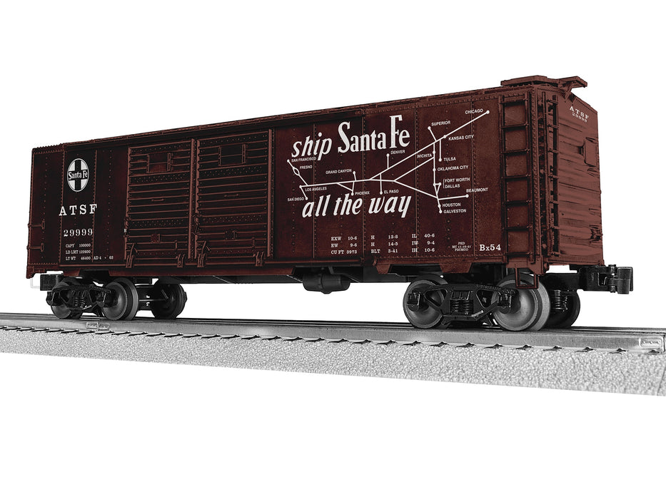 Lionel 2542422 O Scale LionScale 40' Double Door Boxcar Santa Fe ATSF 29999