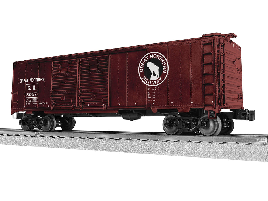 Lionel 2542431 O Scale LionScale 40' Double Door Boxcar Great Northern GN 3057