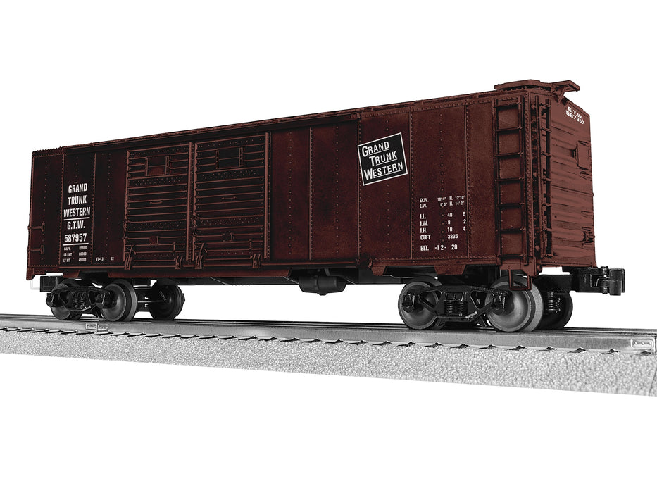 Lionel 2542441 O Scale LionScale 40' Double Door Boxcar Grand Trunk Western 587957