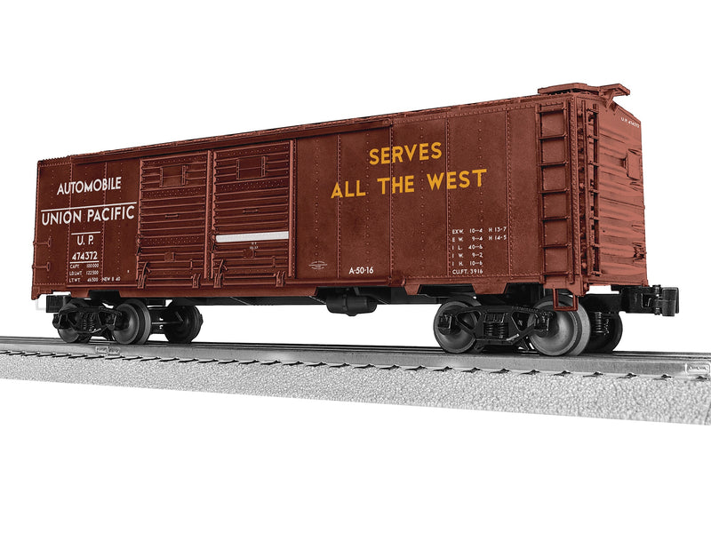 Lionel 2542462 O Scale LionScale 40' Double Door Boxcar Union Pacific UP 474372