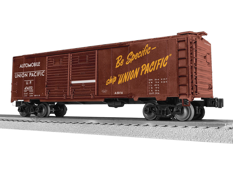 Lionel 2542462 O Scale LionScale 40' Double Door Boxcar Union Pacific UP 474372
