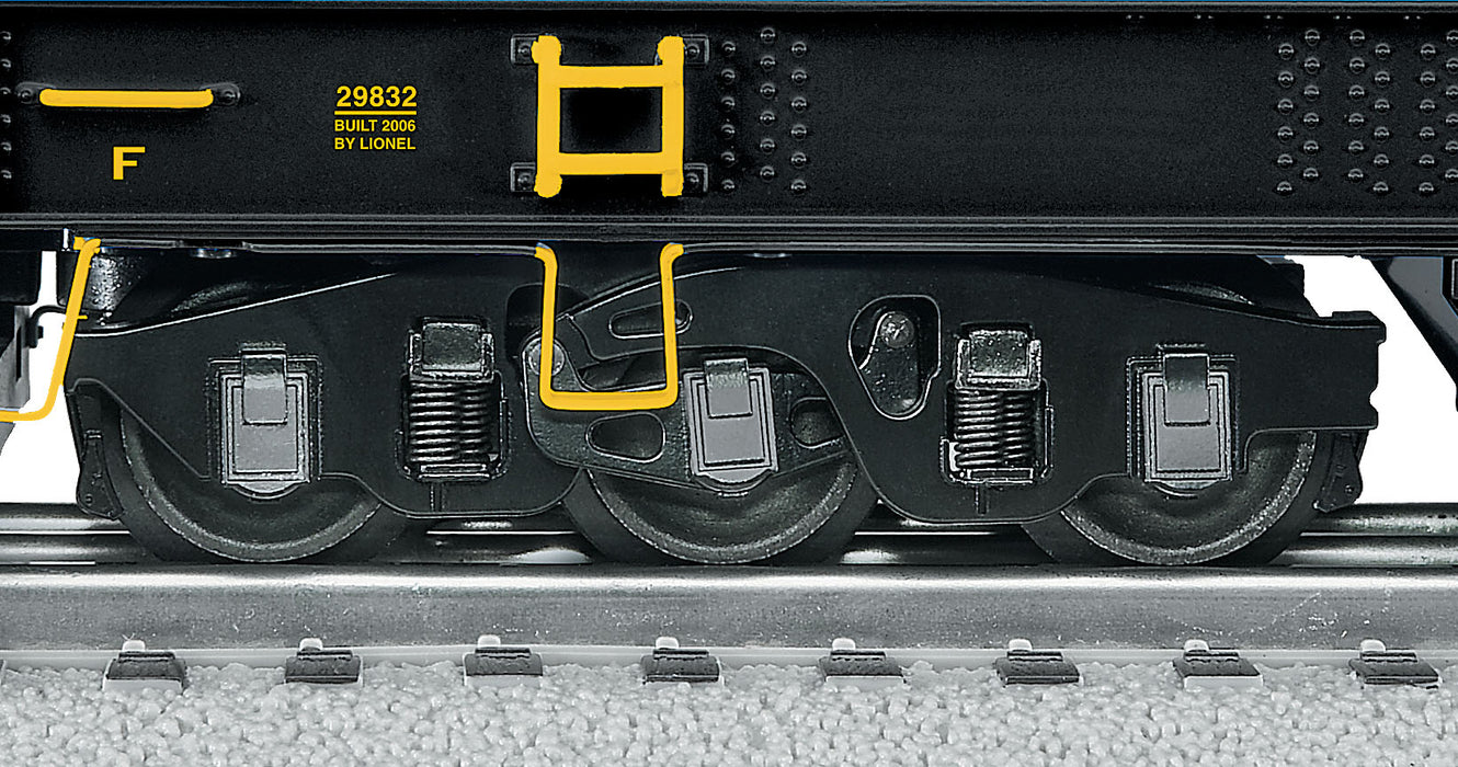 Lionel 6-29832 O Gauge Chessie System Crane Car with TMCC Command Control - NOS